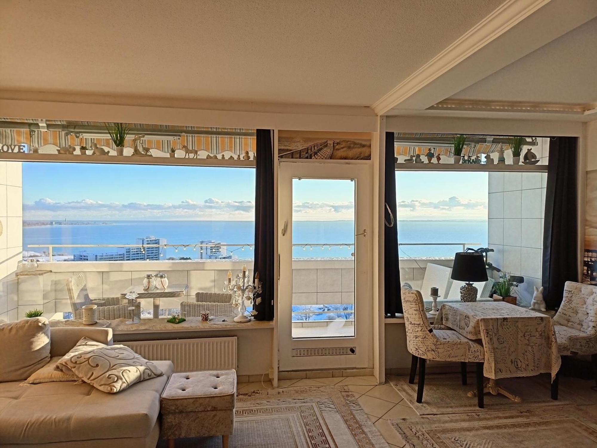 Wohnung Mit Traumhaftem Meerblick Und Schwimmbad 希尔克道夫 外观 照片